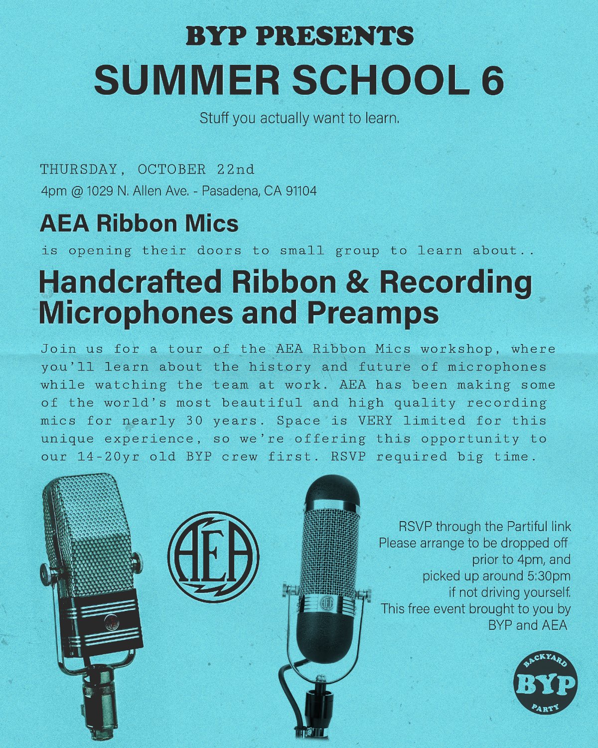 Summer School 6 - AEA Ribbon Mics